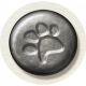 Furry Friends- Kitty- Metal Paw Print Brad