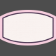 The Good Life: August Bits &amp; Pieces- Pink Curved Rectangle Label