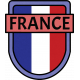 France Word Art Crest