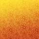 Sing A Rainbow: Floral Orange and Yellow Gradient Paper