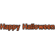 Happy Halloween 1- Words- Happy Halloween Orange