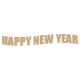 Wordart – Happy New Year kraft and white