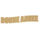 Wordart – Bonne Année kraft and gold