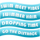 Swim Team Vibes Wavy Words