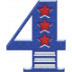 USA Patriotic Alpha Num-4