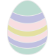 The Good Life: April 2022- Easter Egg Sticker 03a