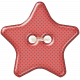 Back To School: Button Star 01 Red