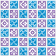 BB Fiesta Teal Purple Tiles Paper