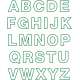 BYB Embroidered Alpha- Style 2 Alpha Green