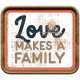 Wild Child Elements- Word Art Tag Textured Love Makes A Family