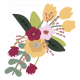 The Good Life: February Elements- flower bouquet sticker