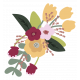 The Good Life: February Elements- flower bouquet sticker