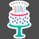 Make A Wish Elements Kit - print sticker birthday cake