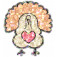 Thanksgiving Elements #2: Glitter Sticker- Turkey