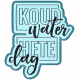 Water World Dutch Word Art: Plastic- Koud Water Hete Dag