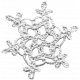 Crocheted Snowflake Template 1