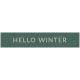 Winter Day Elements- Word Strip Hello Winter