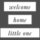 New Day Elements- Welcome Home Little One Word Strip