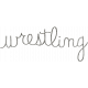 Toolbox Calendar- Metal Word Art- Wrestling