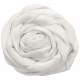 Treasured Mini- White Fabric Flower