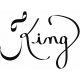 All the Princesses- King Calligraphy Word Art