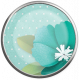 Through Thick &amp; Thin- Teal Flower Brad 01