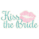 Shabby Wedding- Kiss the Bride Sticker