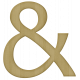 Classic Christmas- Wooden Ampersand