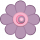 Easter- Purple Spring Flower Element