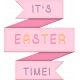 Easter- Layered Pink It&#039;s Easter Time Title Element