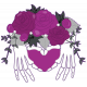 Halloween Boney Heart Cluster