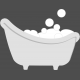 Baby Shower Baby Bathtub With Bubbles Template