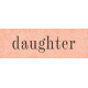 Vintage Memories: Genealogy Daughter Word Art Snippet