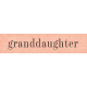 Vintage Memories: Genealogy Granddaughter Word Art Snippet