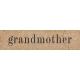 Vintage Memories: Genealogy Grandmother Word Art Snippet