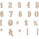 Baking Days Alpha Sheet Numbers- Brown