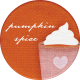 Frosty Fall Latte Round Sticker