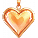 Orange Blossom Heart Charm