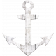 Provincial Seascape Mini wooden anchor