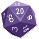 My Life Palette - Dice Sticker (Purple 20)