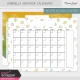Umbrella Weather Calendars Kit