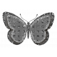 Burlap Glitter Butterfly Template