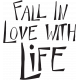 Autumn Art Word Art - Fall In Love With Life Template